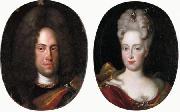 Jan Frans van Douven Johann Wilhelm von Neuburg with his wife Anna Maria Luisa de' Medici Germany oil painting artist